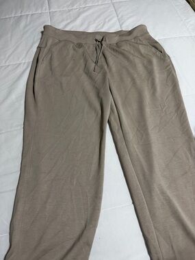 Women's Taupe Drawstring Jogger Pants